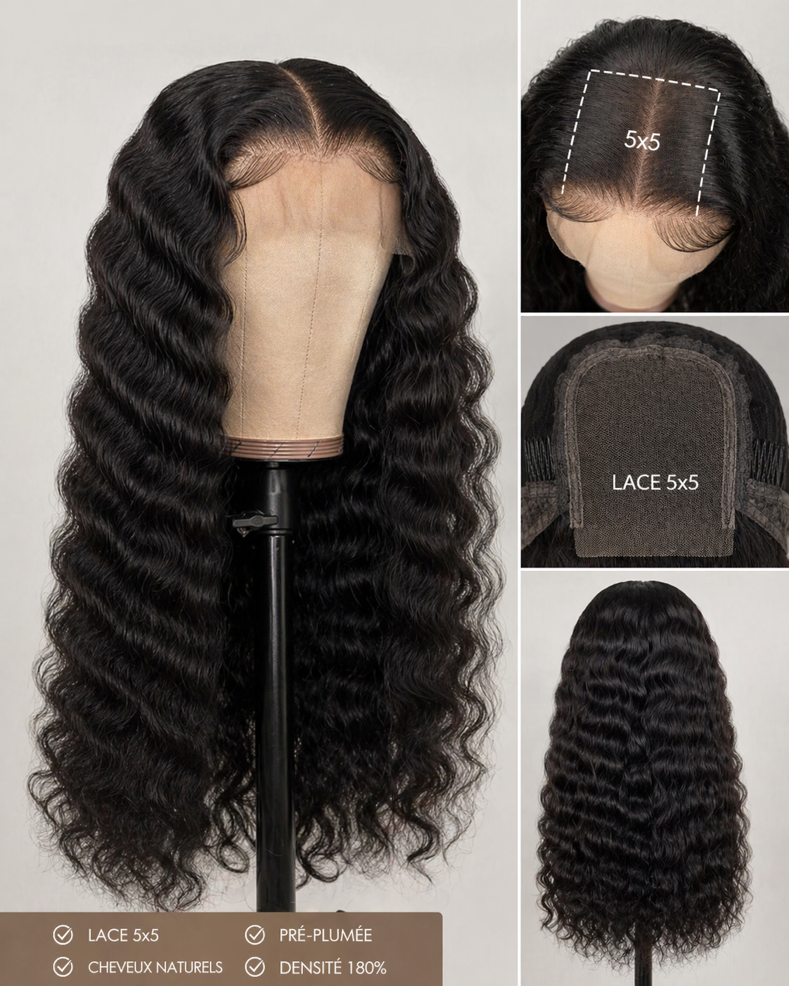 Perruque Deep Wavy